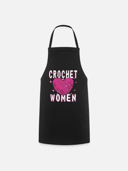 CROCHET WOMAN - Kochschürze - Schwarz