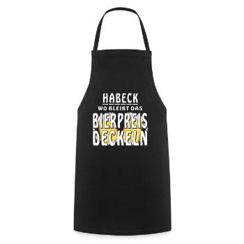 HARBECK WO BLEIBT DER BIERPREIS DECKEL - Kochschürze - Schwarz - Vorne - AI Model Male 185 dark (185cm)