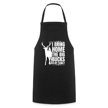 Chasse aux bois de cerf Chasse Saison de chasse - Tablier de cuisine - noir - Devant - AI Model Male 185 dark (185cm)