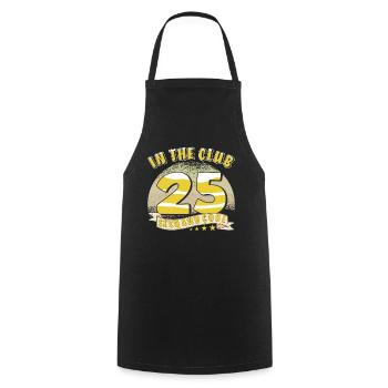 DANS LE CLUB 25 - Tablier de cuisine - noir - Devant - AI Model Male 185 dark (185cm)