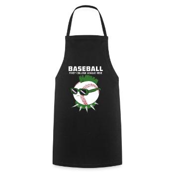 BASEBALL - Cooking Apron - black - Front - AI Model Male 185 dark (185cm)