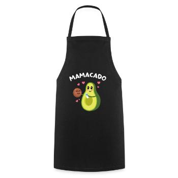 Mamacado avocado, mother, gift - Cooking Apron - black - Front - AI Model Male 185 dark (185cm)