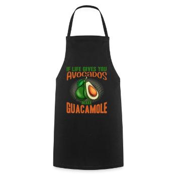 If Life Gives You Avocados Make Guacamole Shirt - Kochschürze - Schwarz - Vorne - AI Model Male 185 dark (185cm)