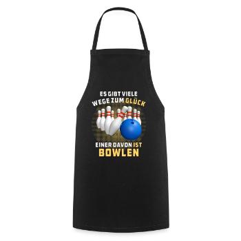 GLÜCK IST BOWLEN - Kochschürze - Schwarz - Vorne - AI Model Male 185 dark (185cm)