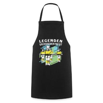 TISCHFUSSBALL LEGENDEN ÜBERDREHEN NICHT - Kochschürze - Schwarz - Vorne - AI Model Male 185 dark (185cm)