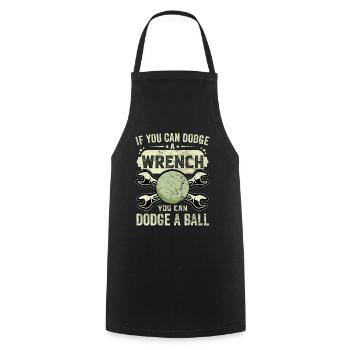 Dodgeball Team Sports - Cooking Apron - black - Front - AI Model Male 185 dark (185cm)