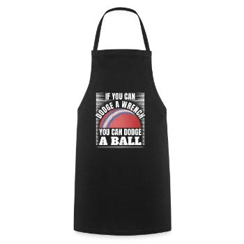 Dodgeball Team Sports - Cooking Apron - black - Front - AI Model Male 185 dark (185cm)