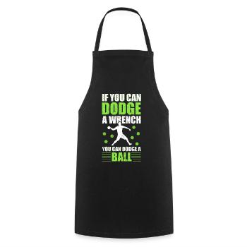 Dodgeball Team Sports - Cooking Apron - black - Front - AI Model Male 185 dark (185cm)