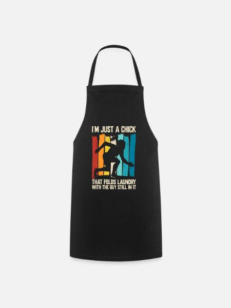 Funny Brazilian Jiu Jitsu Quote BJJ Women - Cooking Apron - black