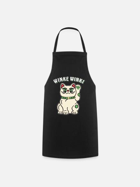 KATZE WINKE WINKI - Kochschürze - Schwarz