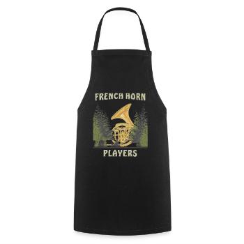 WALDHORN FRENCH HORN PLAYERS - Kochschürze - Schwarz - Vorne - AI Model Male 185 dark (185cm)