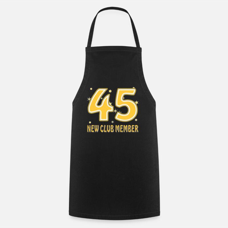 ANNIVERSAIRE 45 - Tablier de cuisine - noir
