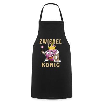 ZWIEBEL KÖNIG - Kochschürze - Schwarz - Vorne - AI Model Male 185 dark (185cm)