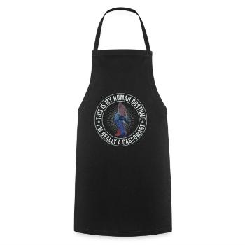 Retro Cassowary Bird Vintage Cassowaries - Cooking Apron - black - Front - AI Model Male 185 dark (185cm)