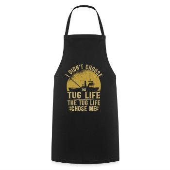 Schlepper Schleppboot Tug Life - Tablier de cuisine - noir - Devant - AI Model Male 185 dark (185cm)
