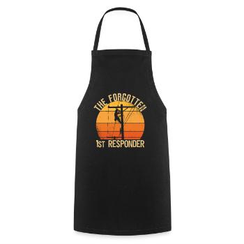 Réseau électrique électrique haute tension - Tablier de cuisine - noir - Devant - AI Model Male 185 dark (185cm)