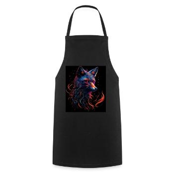 foxy - Cooking Apron - black - Front - AI Model Male 185 dark (185cm)