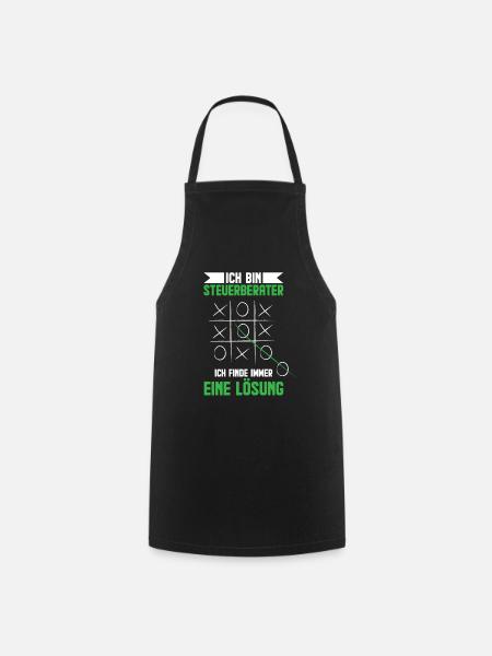 Lustiges Steuerberater Sprüche Geschenk - Kochschürze - Schwarz