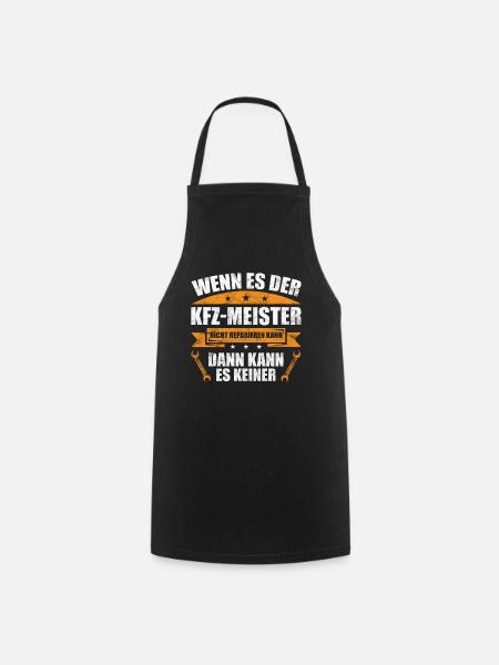 KFZ Meister Geschenkidee - Kochschürze - Schwarz
