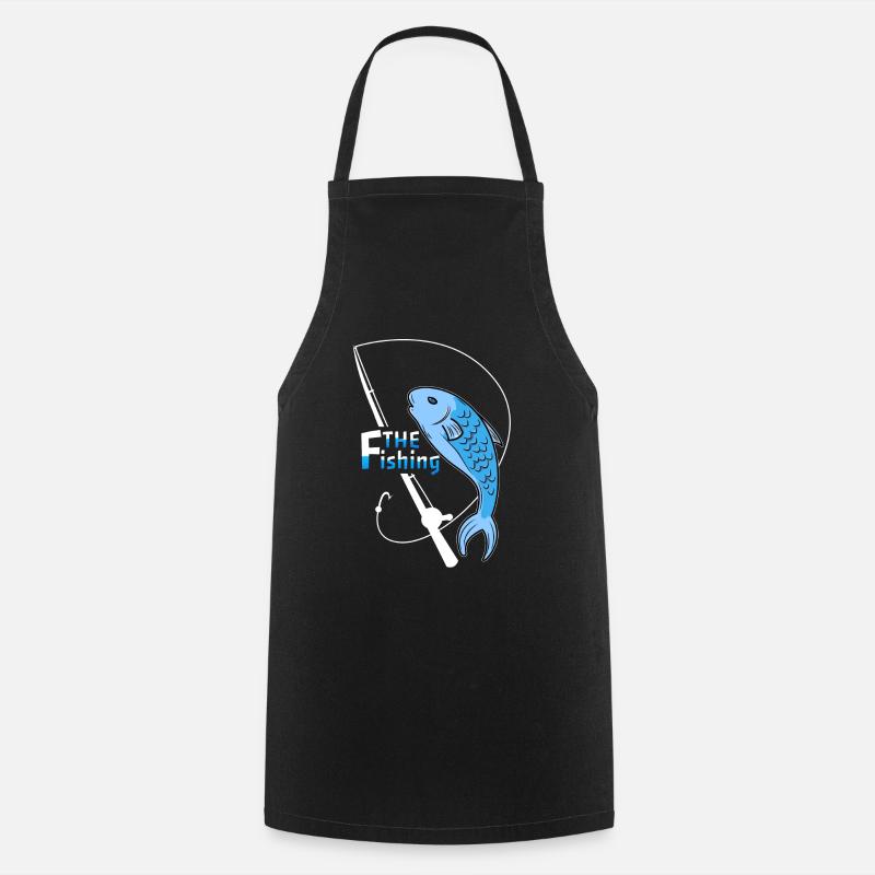 La pêche - Tablier de cuisine - noir