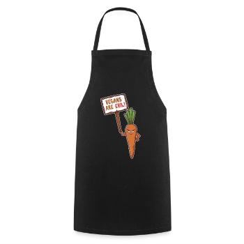 Vegans are Evil - Kochschürze - Schwarz - Vorne - AI Model Male 185 dark (185cm)