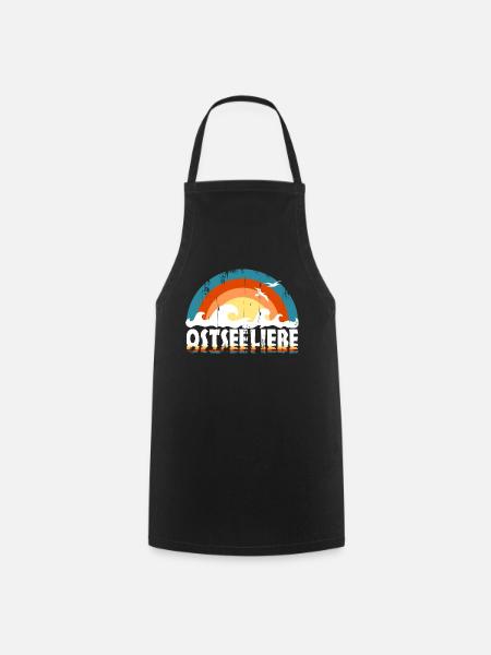 Ostseeliebe - Retroclors usedLook - Kochschürze - Schwarz