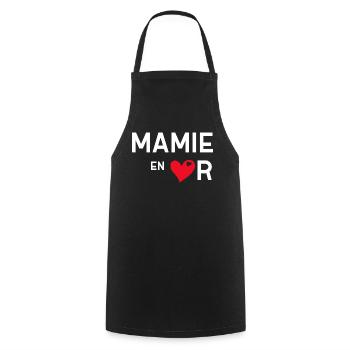 Golden Granny Best Granny of My Heart - Cooking Apron - black - Front - AI Model Male 185 dark (185cm)