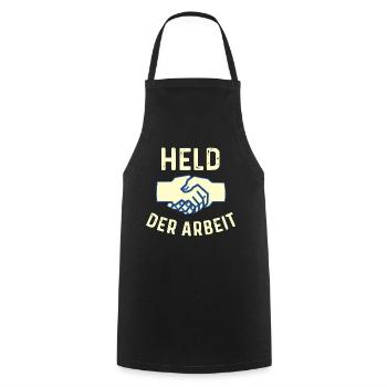 GDR - Hero of Work - Communist - Cooking Apron - black - Front - AI Model Male 185 dark (185cm)