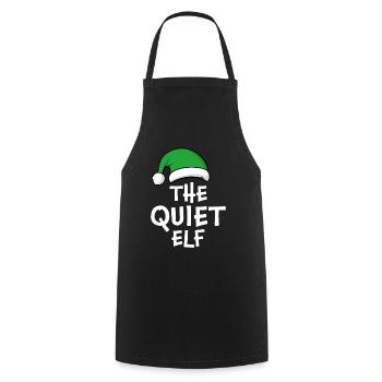 The Quiet Elf - Cooking Apron - black - Front - AI Model Male 185 dark (185cm)