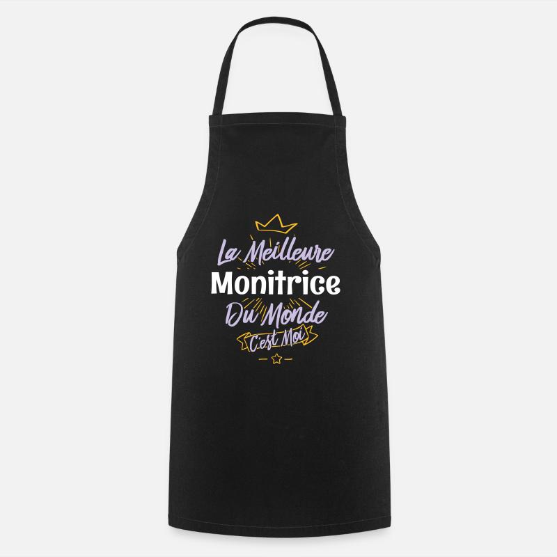 La meilleure monitrice du monde - Tablier de cuisine - noir