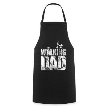 Walking Dad - Funny Sayings, Gift for Fathers - Cooking Apron - black - Front - AI Model Male 185 dark (185cm)