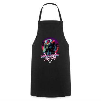 Chemise Retro Wave Bloodhound Hot Dog - Tablier de cuisine - noir - Devant - AI Model Male 185 dark (185cm)