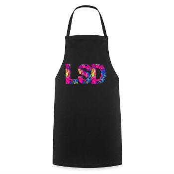 LSD 25 Sunshine Acid - Tablier de cuisine - noir - Devant - AI Model Male 185 dark (185cm)