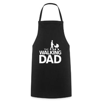The walking dad - Tablier de cuisine - noir - Devant - AI Model Male 185 dark (185cm)