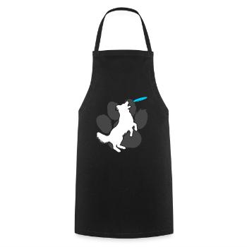 Dog Collie Dressage École De Chien - Tablier de cuisine - noir - Devant - AI Model Male 185 dark (185cm)