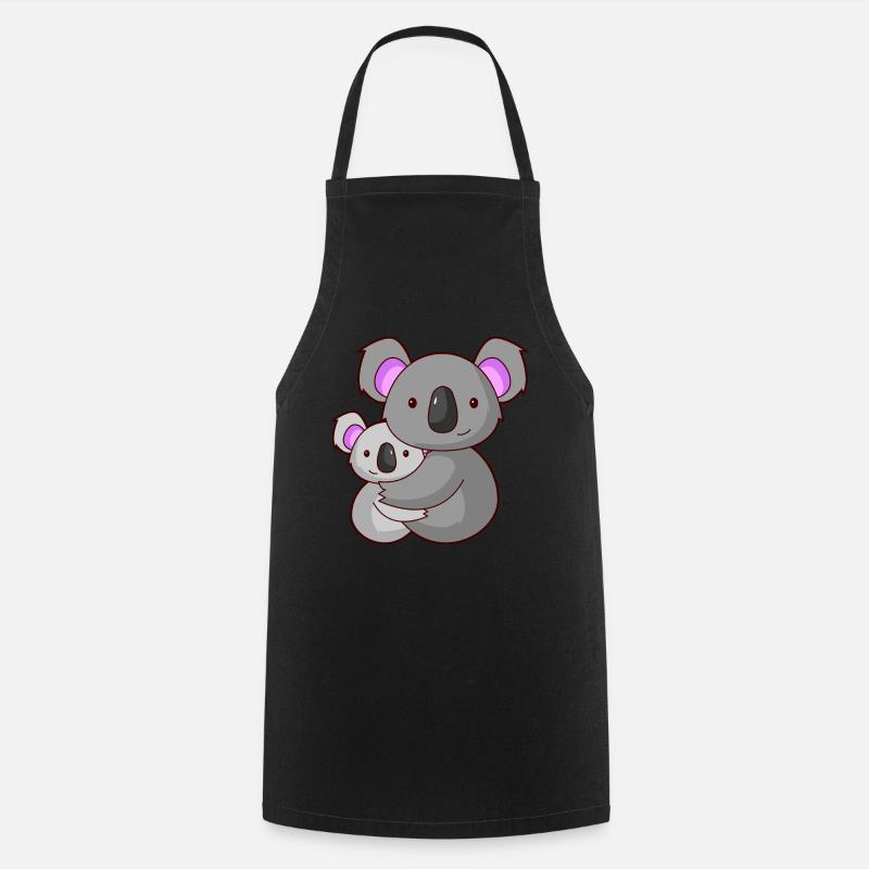 Koalabär Koala kuscheln Eltern Geschenk Australien - Kochschürze - Schwarz