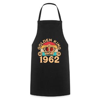 Awesome Since 1962 60th Anniversary - Cooking Apron - black - Front - AI Model Male 185 dark (185cm)