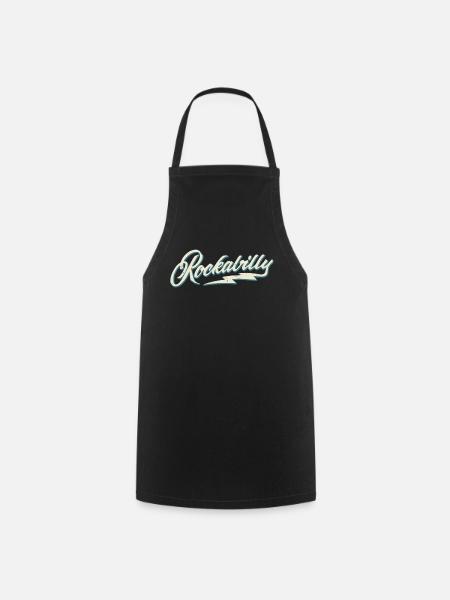 Rockabilly - 50s Retro - 1950s Rock n Roll - Cooking Apron - black