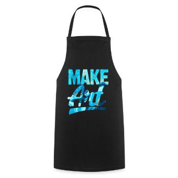 Art Art Teacher Artist Painting Art Gift - Cooking Apron - black - Front - AI Model Male 185 dark (185cm)