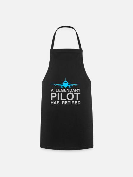 EIN LEGENDÄRER PILOT HAT FUNNY RETIREMENT IN DEN RUHESTAND GESCHICKT - Kochschürze - Schwarz