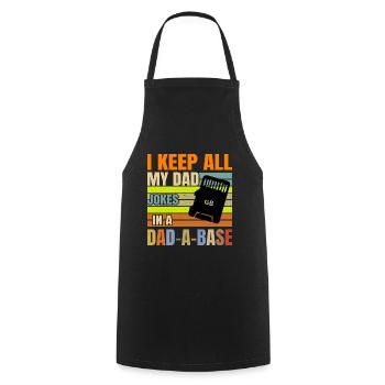 Dad Witz Lustig Dad Witz Vater Witze - Kochschürze - Schwarz - Vorne - AI Model Male 185 dark (185cm)