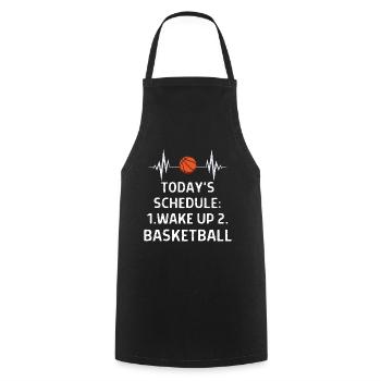 Basketball Spieler Basketballer Sprüche Geschenk - Kochschürze - Schwarz - Vorne - AI Model Male 185 dark (185cm)