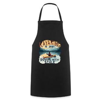 Kayak Canoë Kayak de montagne avec lac - Tablier de cuisine - noir - Devant - AI Model Male 185 dark (185cm)