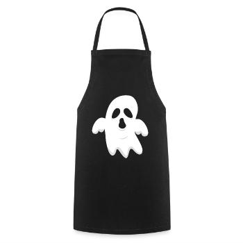 ghost - Cooking Apron - black - Front - AI Model Male 185 dark (185cm)