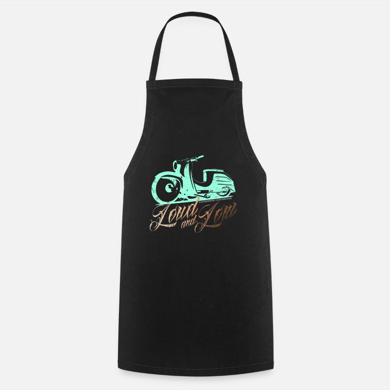 Simson Schwalbe KR51 - Loud and Low - Cooking Apron - black