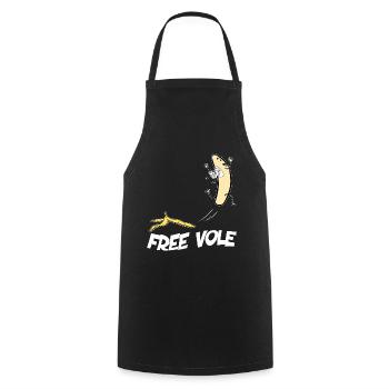 Banane Nue Free Vole - Tablier de cuisine - noir - Devant - AI Model Male 185 dark (185cm)