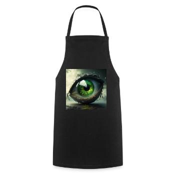 Fantasy Eye Gift - Cooking Apron - black - Front - AI Model Male 185 dark (185cm)