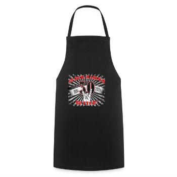 30th birthday of a metal fan - Cooking Apron - black - Front - AI Model Male 185 dark (185cm)
