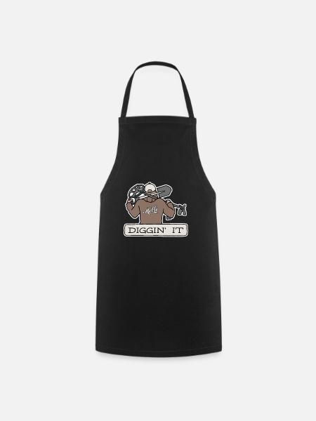 Diggin' it - Cooking Apron - black