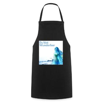 Wasser - Kochschürze - Schwarz - Vorne - AI Model Male 185 dark (185cm)